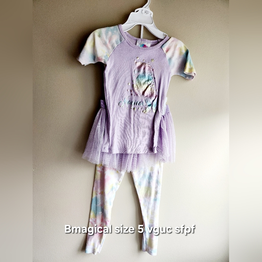 Bmagical Girl Unicorn 3pcs Outfit Set